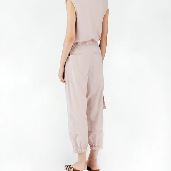 Tibi Powder Nylon Pull On Wilt Jogger. Pink. EUC. Size L regular. - Picture 4 of 12
